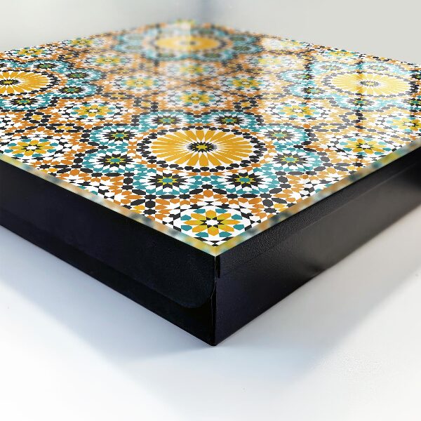 Schlüsselbox zur Wandmontage mit geometrischem Mosaikdesign