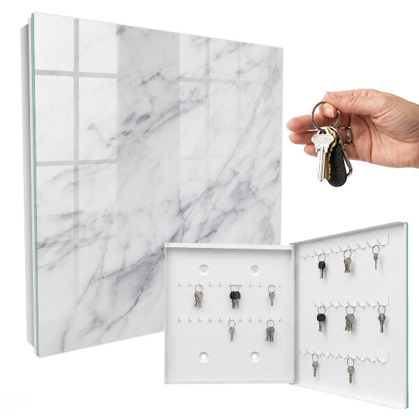 Schlüsselbox für die Wand im Design Marmor-Eleganz