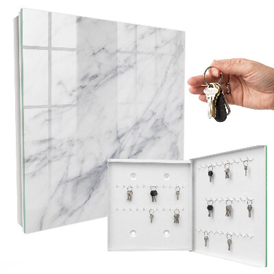 Schlüsselbox für die Wand im Design Marmor-Eleganz