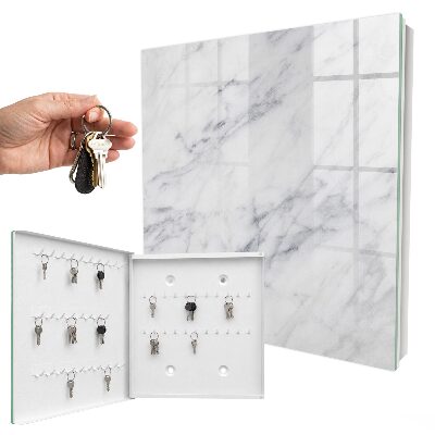Schlüsselbox für die Wand im Design Marmor-Eleganz