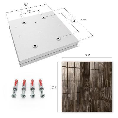 Schlüsselbox für die Wand aus braunem Holz