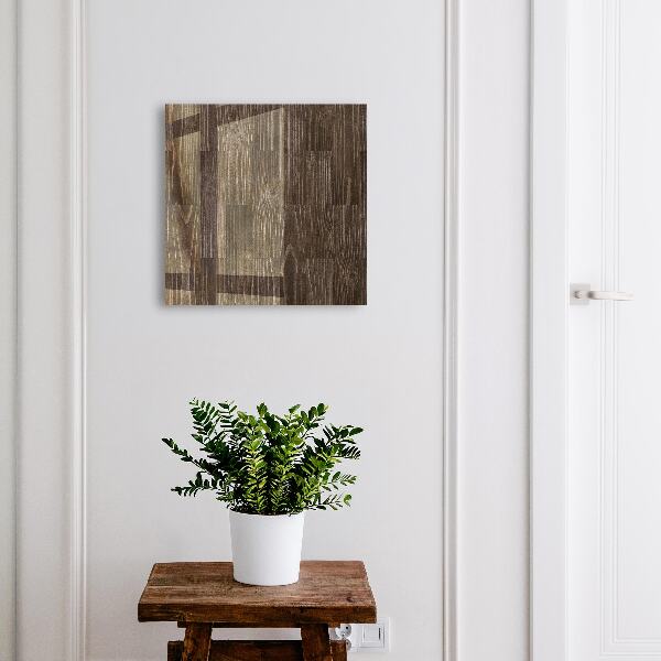 Schlüsselbox für die Wand aus braunem Holz