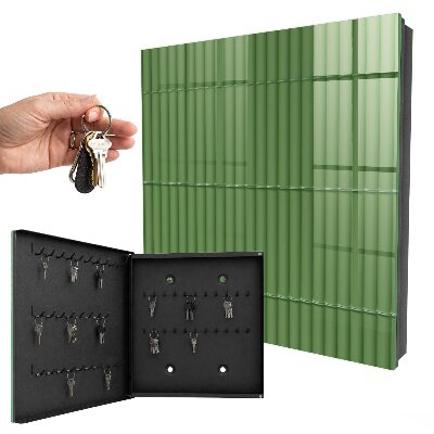 Schlüsselbox für die Wand aus grünem Bambus