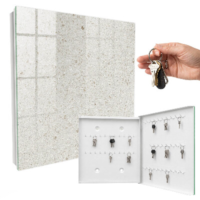 Schlüsselbox für die Wand in beiger Steinoptik
