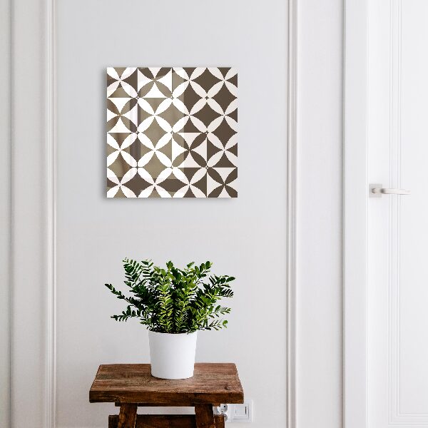 Schlüsselbox für die Wand mit geometrischer Komposition