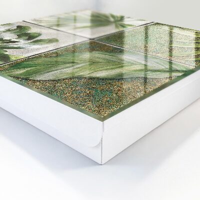 Schlüsselkasten mit Pflanzenfliesen-Design