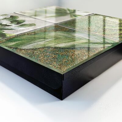 Schlüsselkasten mit Pflanzenfliesen-Design