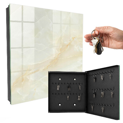 Schlüsselbox für die Wand in Marmoroptik