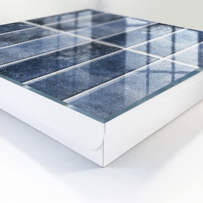 Schlüsselbox für die Wand in blauem Fliesendesign