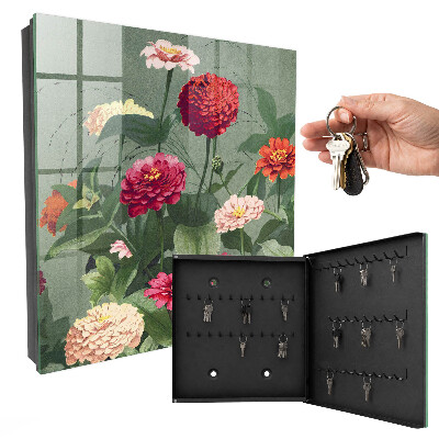 Schlüsselbox für die Wand im Design Blühender Garten