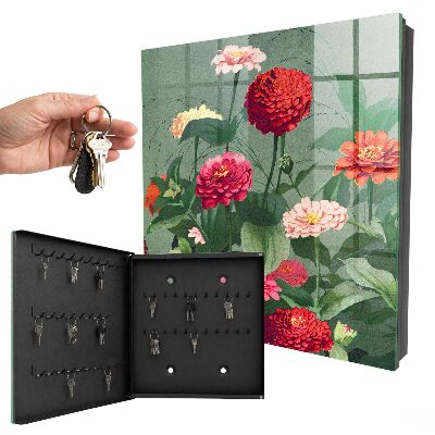 Schlüsselbox für die Wand im Design Blühender Garten