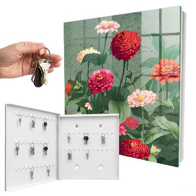 Schlüsselbox für die Wand im Design Blühender Garten