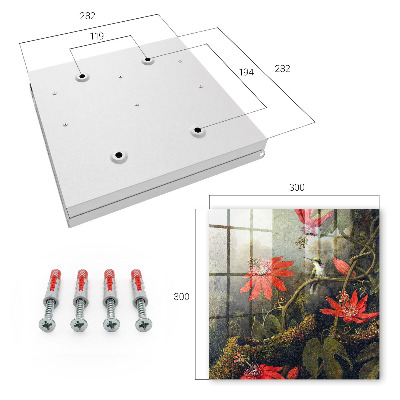 Schlüsselkasten mit Motiv Exotische Natur
