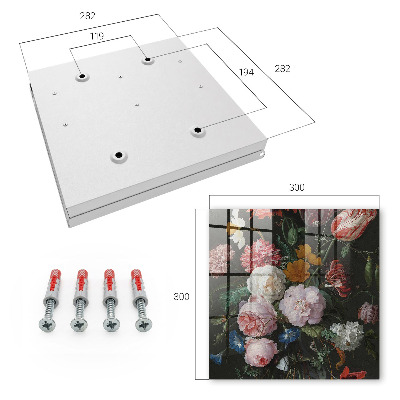 Schlüsselbox mit Motiv Ein Blumenstrauß