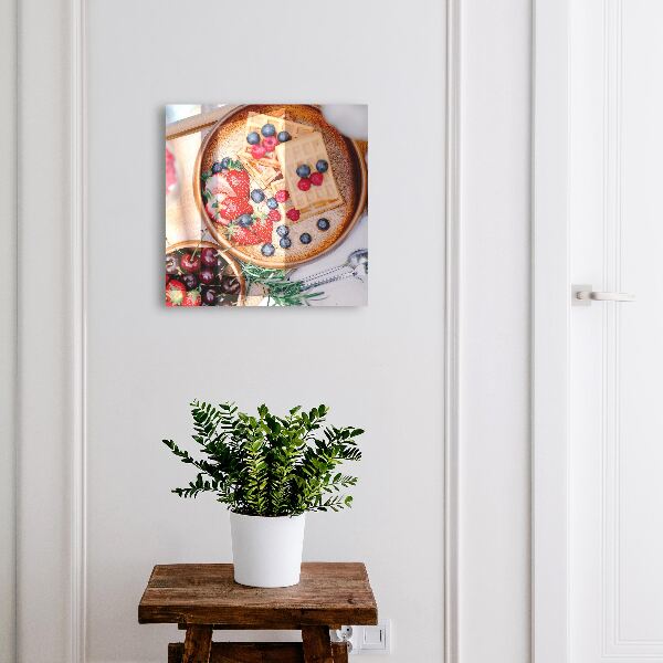 Schlüsselkasten mit Obstfrühstück-Motiv