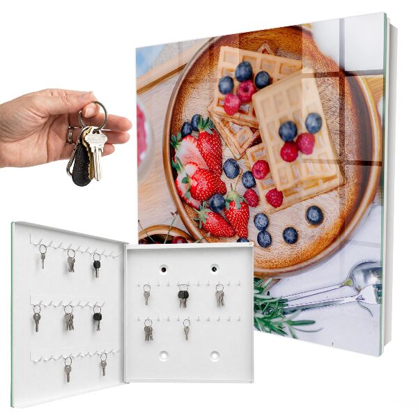 Schlüsselkasten mit Obstfrühstück-Motiv