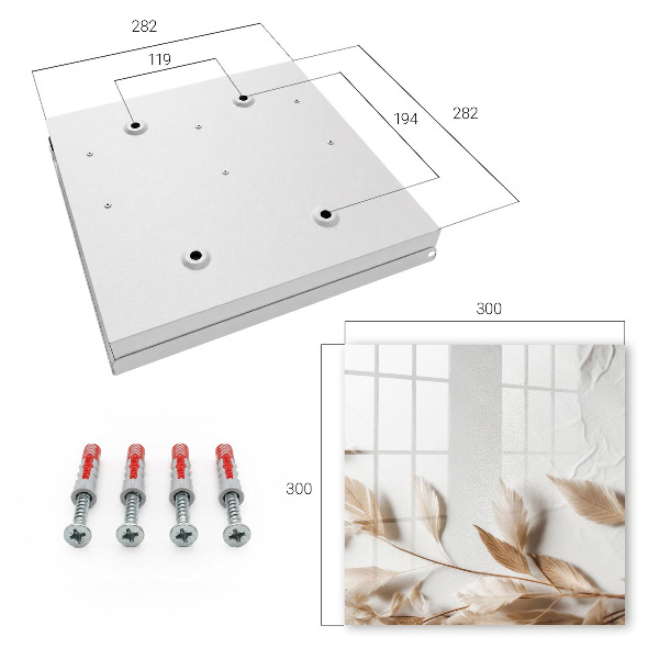 Schlüsselbox für die Wand in sanftem Natur-Design
