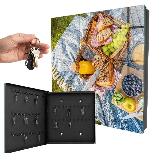 Schlüsselbox mit Motiv Ein idyllisches Picknick
