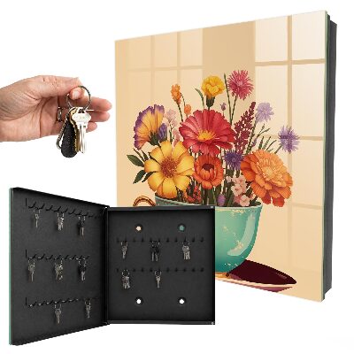 Schlüsselbox für die Wand Modell Blütenkelch