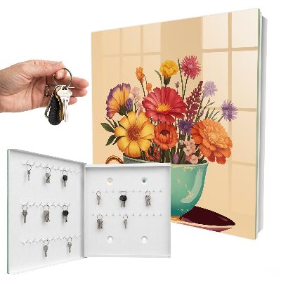 Schlüsselbox für die Wand Modell Blütenkelch