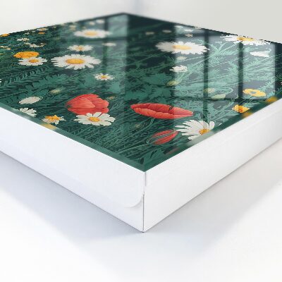 Schlüsselbox für die Wand im Design Blumenwiese