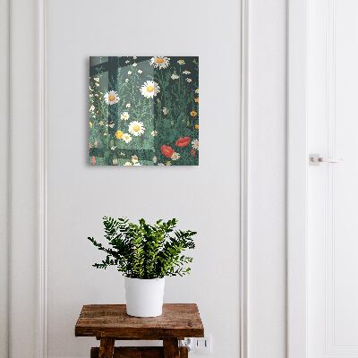 Schlüsselbox für die Wand im Design Blumenwiese