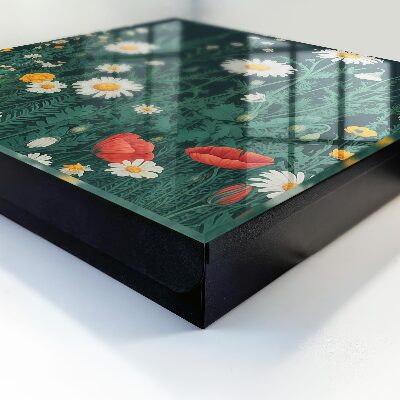 Schlüsselbox für die Wand im Design Blumenwiese