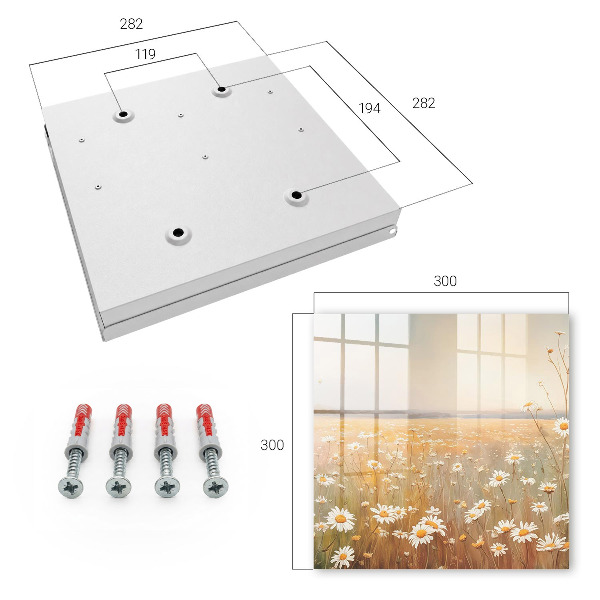 Schlüsselkasten im Design Blumenwiese