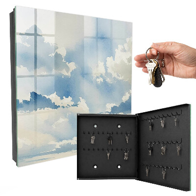 Schlüsselkasten mit Motiv Wolken am Himmel