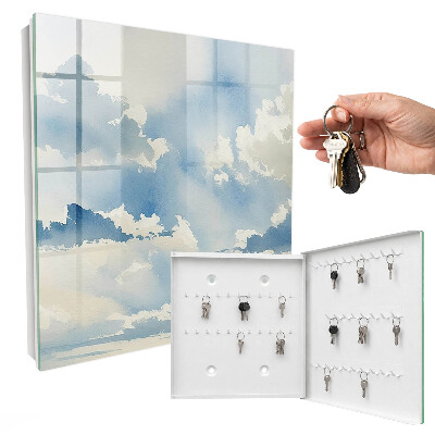 Schlüsselkasten mit Motiv Wolken am Himmel