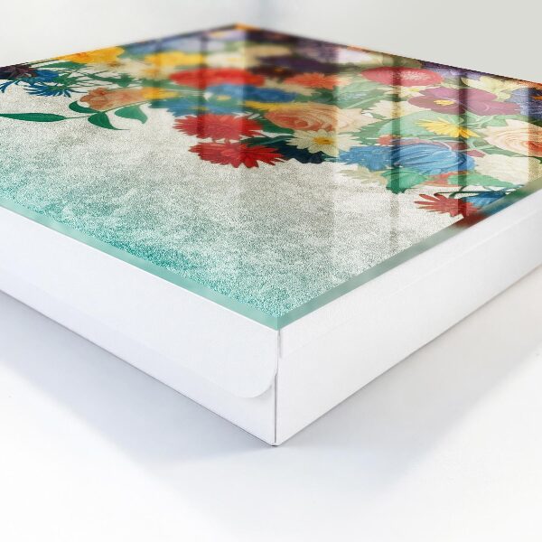 Schlüsselbox zur Wandmontage Motiv Blumenparadies