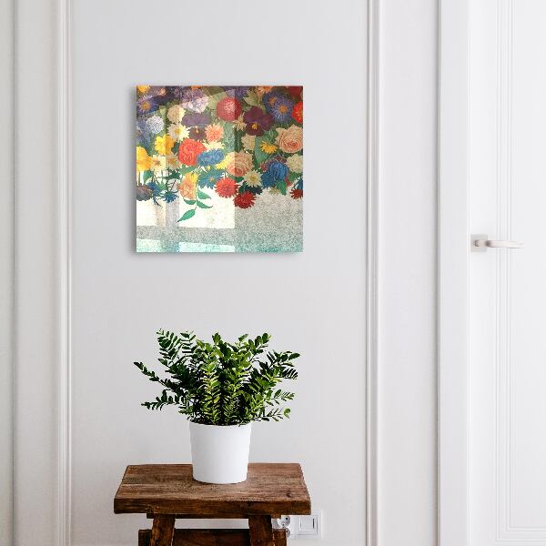 Schlüsselbox zur Wandmontage Motiv Blumenparadies