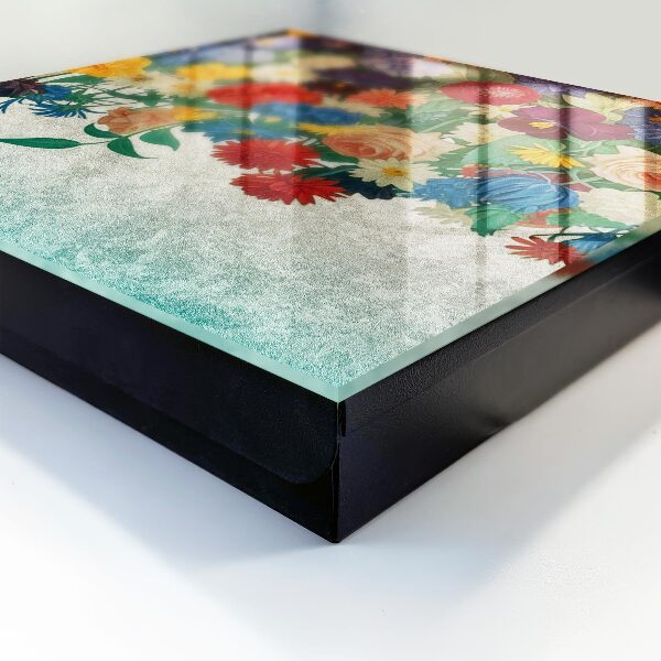 Schlüsselbox zur Wandmontage Motiv Blumenparadies