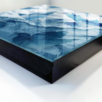 Schlüsselbox mit Aquarellvögel-Motiv
