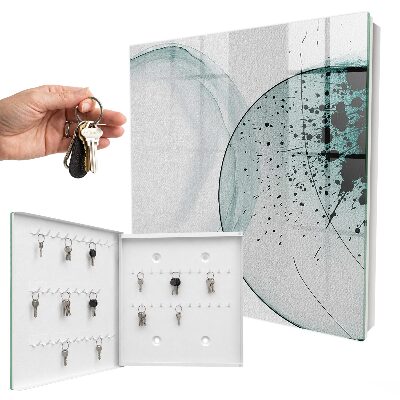 Schlüsselkasten mit elegantem Abstraktionsmotiv