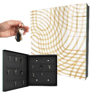 Wandschlüsselbox mit geschwungenen Linien