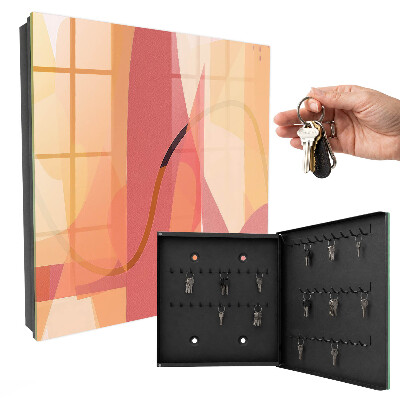 Schlüsselbox für die Wand mit buntem Schleifen-Motiv