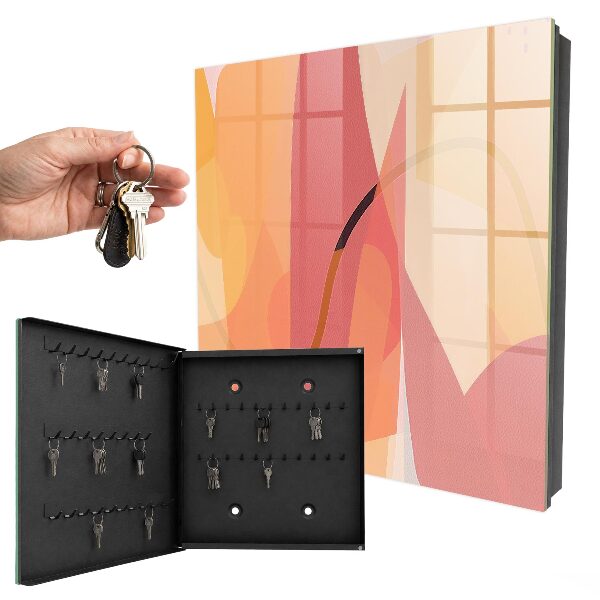Schlüsselbox für die Wand mit buntem Schleifen-Motiv