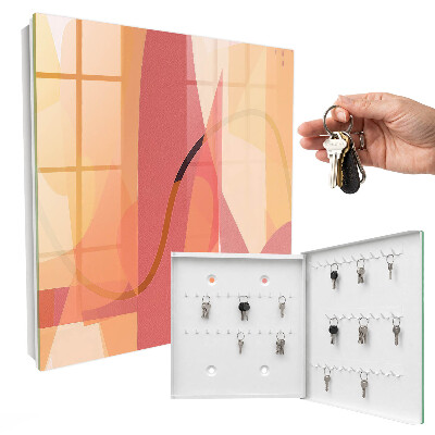 Schlüsselbox für die Wand mit buntem Schleifen-Motiv