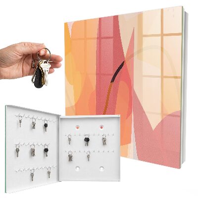 Schlüsselbox für die Wand mit buntem Schleifen-Motiv