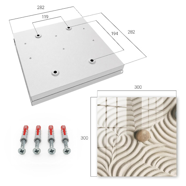 Schlüsselbox im Zen-Komposition Design