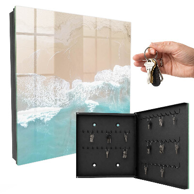 Schlüsselbox für die Wand mit Motiv Entspannung am Strand