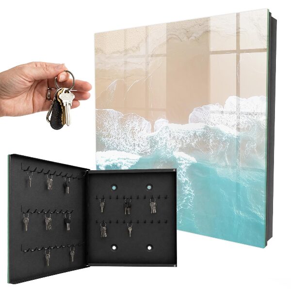 Schlüsselbox für die Wand mit Motiv Entspannung am Strand