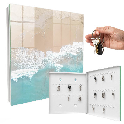 Schlüsselbox für die Wand mit Motiv Entspannung am Strand