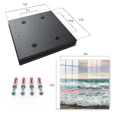 Schlüsselbox für die Wand mit Motiv Küstenlandschaft
