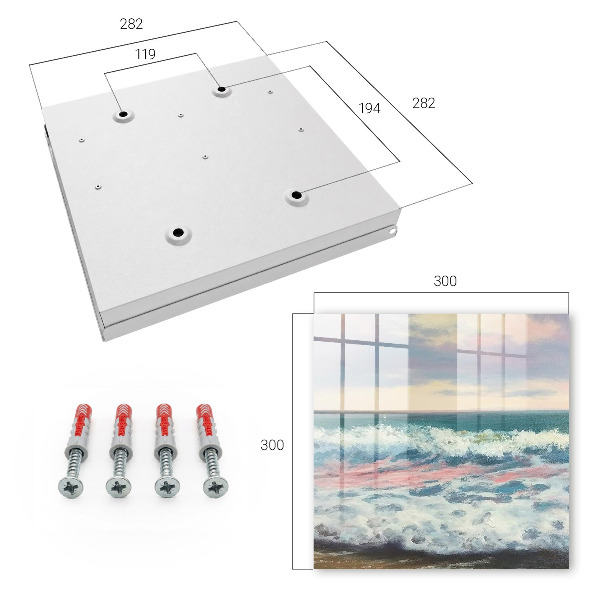 Schlüsselbox für die Wand mit Motiv Küstenlandschaft