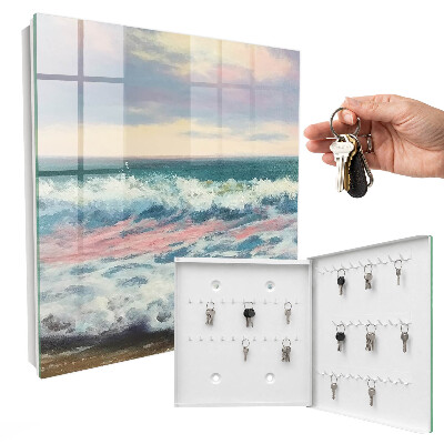 Schlüsselbox für die Wand mit Motiv Küstenlandschaft