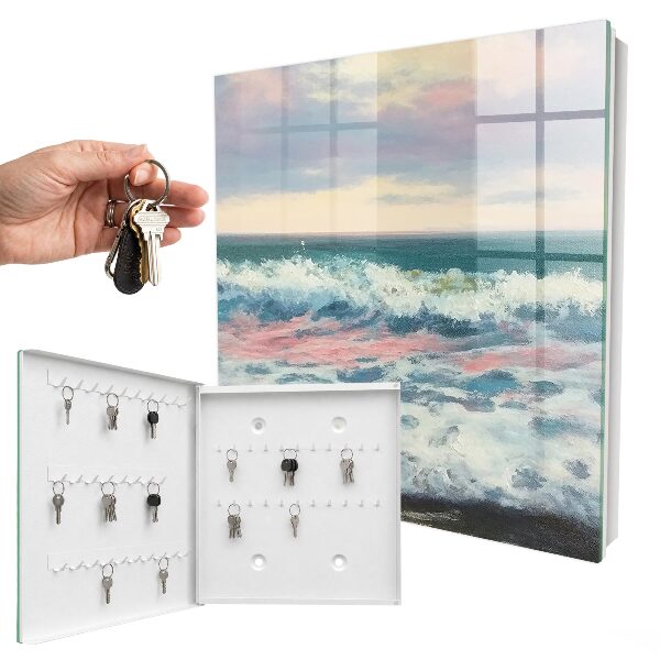 Schlüsselbox für die Wand mit Motiv Küstenlandschaft