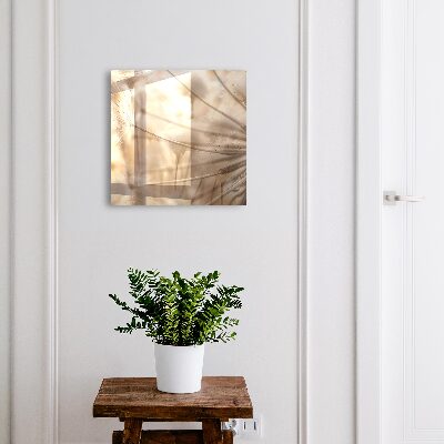 Wandschlüsselbox in Beige mit Löwenzahn-Motiv