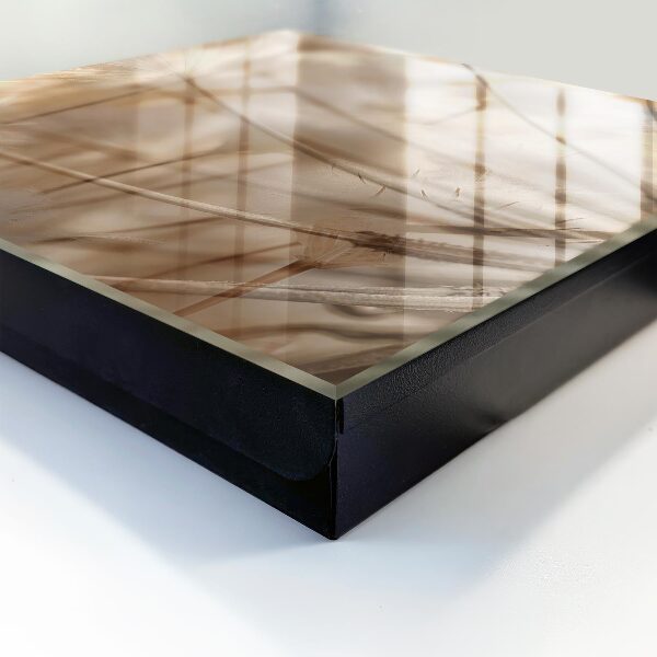 Wandschlüsselbox in Beige mit Löwenzahn-Motiv